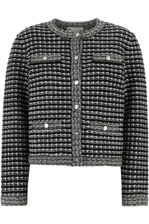 Tory Burch Femme, Vestes, Multicolore, Taille: 40 FR Cardigan Jacquard Brodé