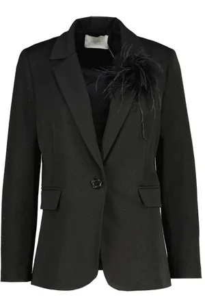 AMELIE & AMELIE Femme, Vestes, Noir, Taille: 40 FR Blazer Classique Noir