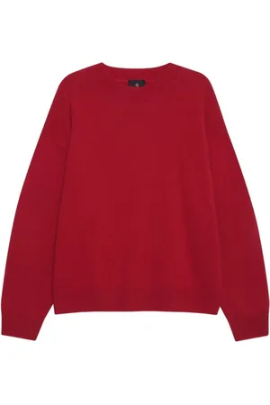 ANINE BING Femme, Pulls, Rouge, Taille: 38 FR Pull Rouge à Col Rond