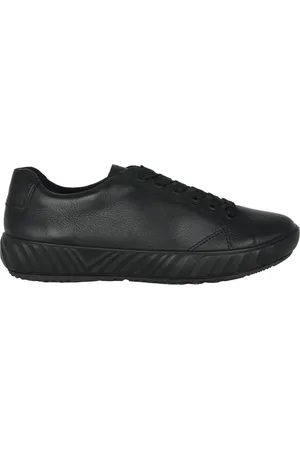 ARA Femme, Chaussures, Noir, Taille: 37 EU Baskets Large en Cuir Noir