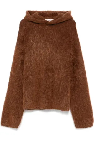 Séfr Homme, Sweatshirts et sweats à capuche, Brun, Taille: L Sweat à capuche Ahti Marron Alpaga Laine