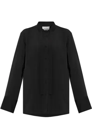 Jil Sander Femme, Blouses et Chemises, Noir, Taille: 38 FR Chemise en soie