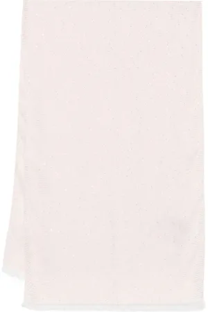 Twin-Set Femme, Accessoires, Rose, Taille: ONE Size Écharpe Rose à Bord Effiloché