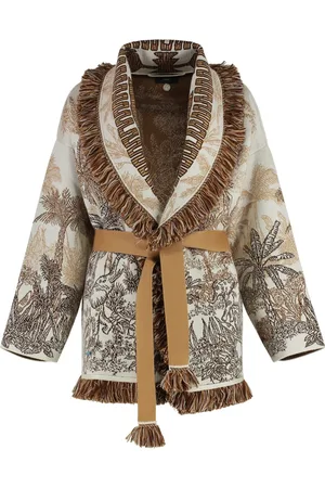 Alanui Femme, Pulls, Multicolore, Taille: 40 FR Jungle Toile De Jouy cardigan