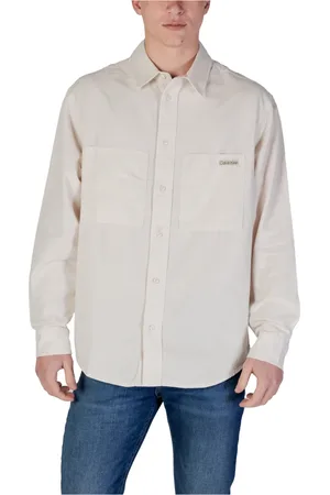 Calvin Klein Homme, Chemises, , Taille: L Chemise Homme à Manches Longues Écologique