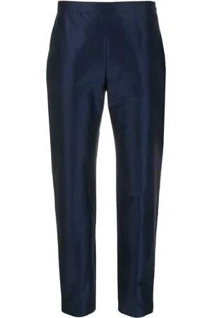 Aspesi Femme, Pantalons, Bleu, Taille: 36 FR Pantalon Slim Fit avec fermeture éclair latérale