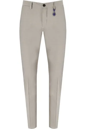 Manuel Ritz Homme, Pantalons, Bleu, Taille: 2XL Pantalon à rayures beige & bleu clair