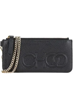 Jimmy Choo Femme, Pre-owned, Noir, Taille: ONE Size Pre-owned Cuir petite-maroquinerie