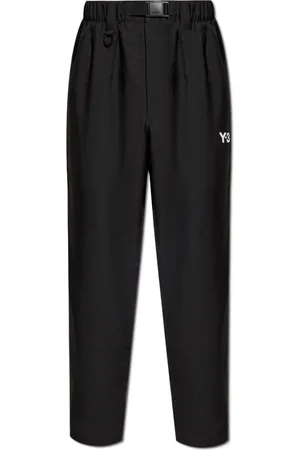 Y-3 Homme, Pantalons, Noir, Taille: XL Pantalon avec Logo Imprimé