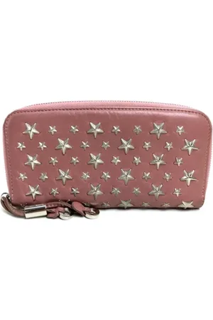 Jimmy Choo Femme, Pre-owned, Rose, Taille: ONE Size Pre-owned Cuir petite-maroquinerie