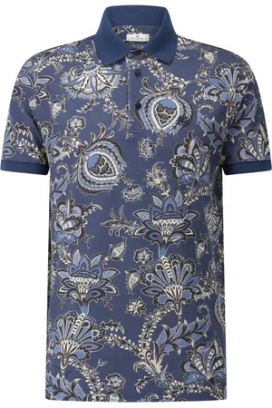 Etro Homme, Tops, Bleu, Taille: M Polo à Motif Paisley
