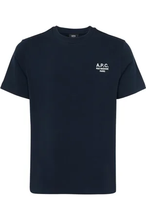 A.P.C. Homme, Tops, Bleu, Taille: L T-Shirt Standard Rue Madame