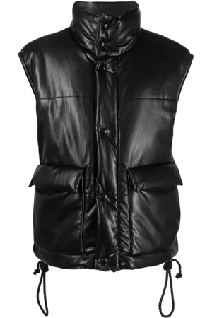 Nanushka Homme, Vestes, Noir, Taille: L Gilet Noir Style Élégant