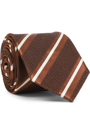 BRIONI Homme, Accessoires, Multicolore, Taille: ONE Size Cravate Rouge en Soie Style Élégant