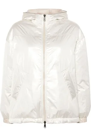 Brunello Cucinelli Femme, Vestes, Blanc, Taille: 36 FR Doudoune Blanche