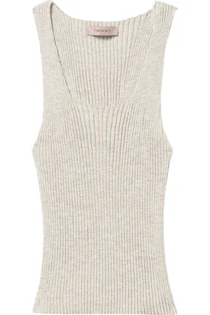 Twin-Set Femme, Tops, , Taille: 36 FR Ensemble Pulls Sans Manches Lurex