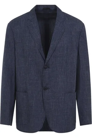 Giorgio Armani Homme, Vestes, Bleu, Taille: L Veste Bleue Homme Élégante