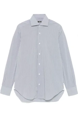 BARBA Homme, Chemises, Bleu, Taille: XL Chemise Décontractée en Coton