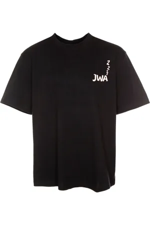 J.W.Anderson Homme, Tops, Bleu, Taille: XL T-Shirt Imprimé à Manches Courtes
