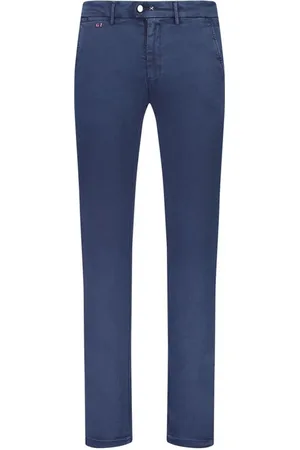 sartoria tramarossa Homme, Jeans, Bleu, Taille: W32 Pantalon Chino en Coton Bleu avec Poches
