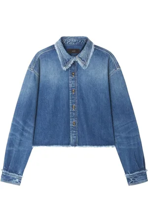 Alanui Femme, Blouses et Chemises, Bleu, Taille: 40 FR Chemise Bleue à Manches Longues