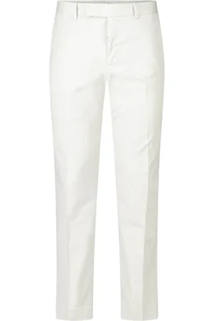 PT Torino Homme, Pantalons, Blanc, Taille: M Pantalon Chino Classique