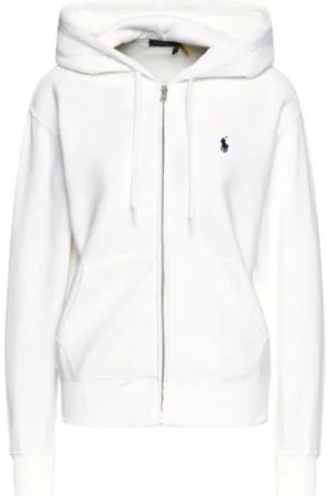 Ralph Lauren Femme, Sweatshirts et sweats à capuche, Blanc, Taille: 36 FR Sweat à capuche zippé