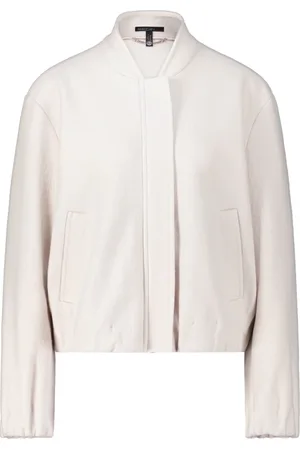 Marc Cain Femme, Vestes, Blanc, Taille: 40 FR Blouson en laine
