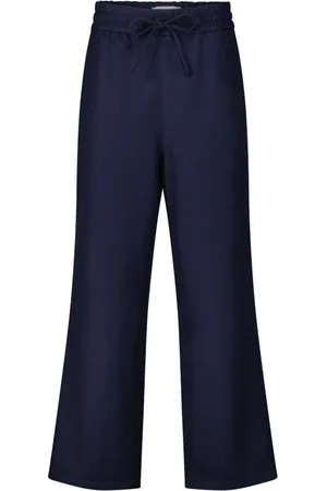 Ami Homme, Pantalons, Bleu, Taille: M Laine Large Taille Pantalon Décontracté