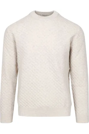 Paolo Pecora Homme, Pulls, Gris, Taille: L Pull en tricot de laine mérinos