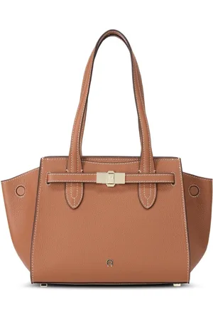 Aigner Femme, Sacs, Brun, Taille: ONE Size Sac à main élégant en cuir avec détail de boucle
