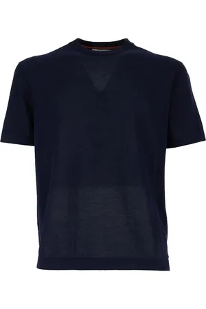 CRUNA Homme, Tops, Bleu, Taille: L T-shirt Décontracté en Coton pour Homme