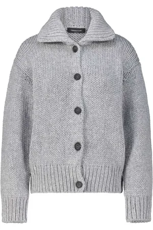 Fabiana Filippi Femme, Pulls, Gris, Taille: 42 FR Cardigan en Cachemire et Soie