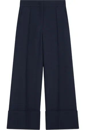 VALENTINO GARAVANI Femme, Pantalons, Bleu, Taille: 38 FR Pantalon Large