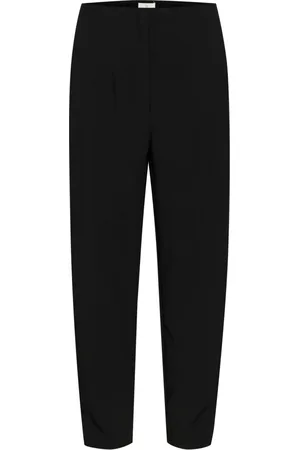 Kaffe Femme, Pantalons, Noir, Taille: 42 FR Pantalon noir taille haute avec coupe de qualité