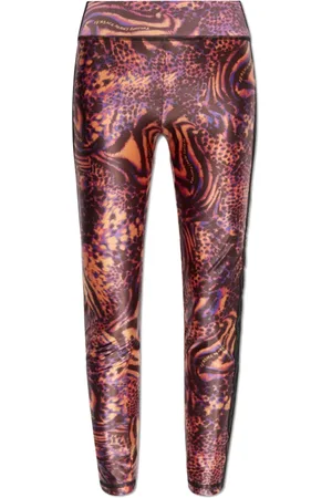VERSACE Femme, Pantalons, Multicolore, Taille: 44 FR Leggings à imprimé animalier