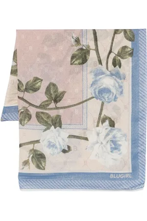 Blugirl Femme, Accessoires, Multicolore, Taille: ONE Size Foulard Carré avec Détails Lurex