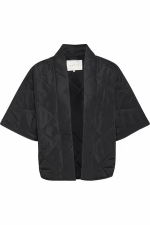 Kaffe Femme, Vestes, Noir, Taille: 42 FR Veste Matelassée Noire Profonde Élégante