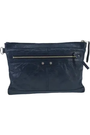 Balenciaga Femme, Pre-owned, Bleu, Taille: ONE Size Pre-owned Cuir pochettes-minaudieres