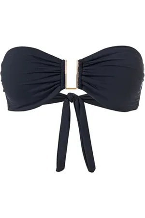 Melissa Odabash Femme, Maillots de bain, Noir, Taille: 36 FR Haut de Bikini Bandeau Noir