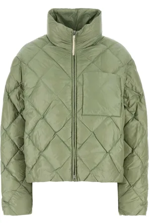 Jil Sander Femme, Vestes, Vert, Taille: 38 FR Doudoune en nylon vert pastel