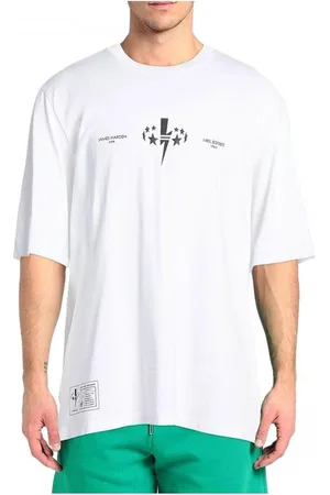 Neil Barrett Homme, Tops, Blanc, Taille: S Édition Limitée T-shirt en Coton avec Impression Frontale