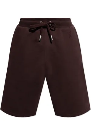Ami Homme, Shorts, Rouge, Taille: 2XL Shorts avec logo