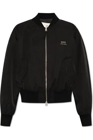 Ami Femme, Vestes, Noir, Taille: 40 FR blouson aviateur