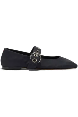 Aeyde Femme, Chaussures, Bleu, Taille: 36 EU Eyelet Grosgrain Chaussure Élégante
