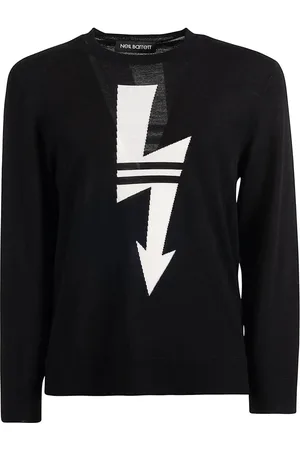 Neil Barrett Homme, Pulls, Noir, Taille: M Pull de Sport Arrow Noir