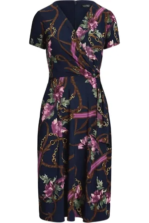 Ralph Lauren Femme, Robes, Bleu, Taille: 34 FR Robe à imprimé floral