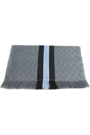 Gucci Femme, Pre-owned, Gris, Taille: ONE Size Pre-owned Laine foulards