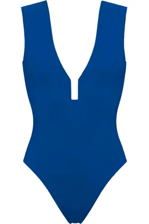 ERES Femme, Maillots de bain, Bleu, Taille: 42 FR Maillot de bain une pièce à décolleté plongeant