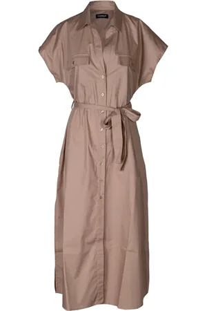 Dondup Femme, Robes, , Taille: 36 FR Robe Longue Style Safari avec Ceinture